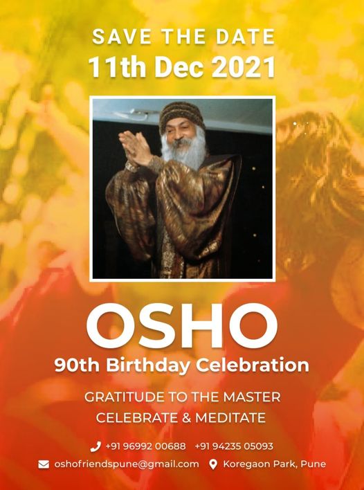 osho birthday flyer